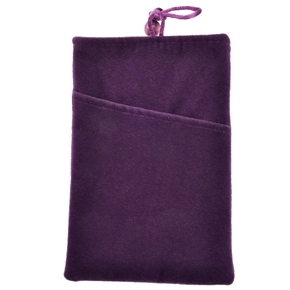 BuySKU64839 Universal Type Soft Velvet Double-pocket Sleeve Bag Pouch for 5-inch Cellphone Tablet PC MP3 MP4 GPS (Purple)