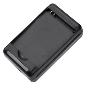 BuySKU64509 Universal Wall Battery Charger with USB Output for Samsung Galaxy SII /I9100 (Black)
