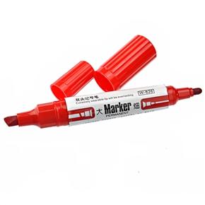 BuySKU67119 W-826 Red Ink Double-ended Marking Pen Marker Pen Marker