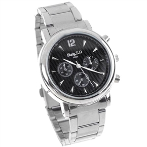 BuySKU58097 W5-6088 Quartz Wrist Watch with Stainless Steel Band for Male (Silver)