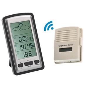 BuySKU67586 WH1281 Digital Wireless Weather Station with Remote Sensor for Indoor & Outdoor Use