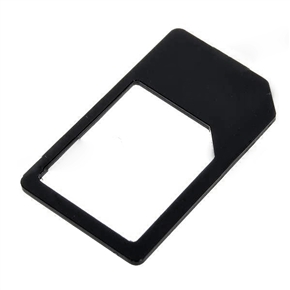 BuySKU61040 Well Built Micro SIM Card Adapter for iPhone 4/iPad (Black)