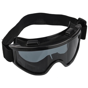 BuySKU64105 Wide View Protective Glasses Eyeshade with Loophole and Flexible Band for Outdoor Sports (Black)