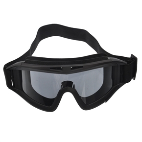BuySKU64671 Wide View Wind /Dust Proof Protective Glasses Eyeshade with Flexible Adjustable Band & Replaceable Lens