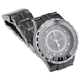 BuySKU58520 Women Designer Fashion Black Quartz Watch