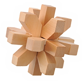 BuySKU66742 Wooden Assembled Flower Shaped Puzzle Game Children Intelligence Toys Educational Toy