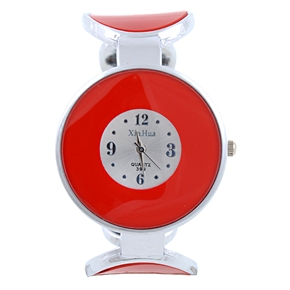 BuySKU58139 XinHua QUARTZ-399 Trendy Colored Circle Woman Watch Bracelet Quartz Watch Wrist Watch (Red)