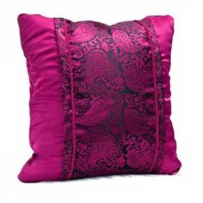 BuySKU59520 Zippered Style Car Thin Quilt Square Shape Pillow with Embroidery Pattern (Purple)