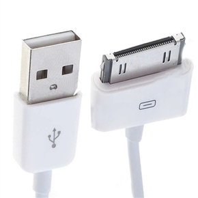 BuySKU60841 iPhone 4 USB Data Cable with 1M Length (White)