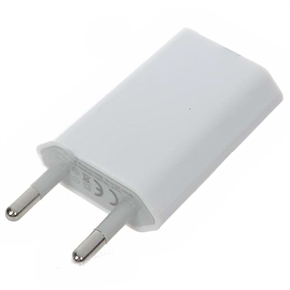 BuySKU60843 iPhone Adapter 100~240V 1000mA EU Plug USB Power Adapter for iPhone 4 (White)