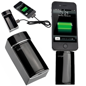 BuySKU65665 ipega 3-in-1 EL Light 1200mAh Mobile Power Backup Battery Pack & AC Adapter for iPhone iPod (Black)