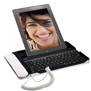 BuySKU66296 ipega Skype Bluetooth Keyboard Protective Case with Wired Telephone Handset for iPad /iPad 2 /The new iPad