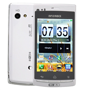 BuySKU63154 miniX12 Dual SIM Quad Band 3.5 Inch Touchscreen Cellphone with Wifi TV FM Bluetooth (White)