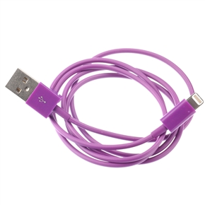 BuySKU69930 1M 8-pin USB Sync Data & Charging Cable for iPhone 5 /iPad mini /iPad 4 (Purple)