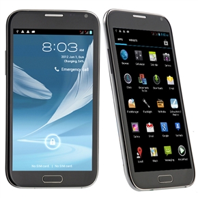 BuySKU70053 Dapeng N7100+ Android 4.1 MTK6577 Dual-Core 1GB/4GB GPS Dual-camera 5.3-inch Capacitive Screen 3G Smartphone (Black)