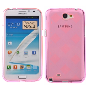 BuySKU69994 Durable Soft TPU Protective Back Case Cover for Samsung Galaxy Note II /N7100 (Pink)