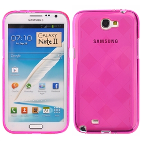 BuySKU69995 Durable Soft TPU Protective Back Case Cover for Samsung Galaxy Note II /N7100 (Rosy)