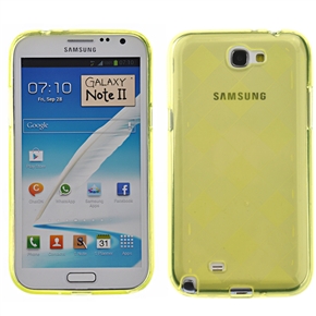 BuySKU69991 Durable Soft TPU Protective Back Case Cover for Samsung Galaxy Note II /N7100 (Yellow)