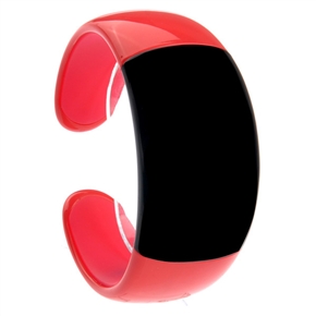 BuySKU70193 Fashion Multi-functional Wireless Bluetooth 2.0 Vibrating Bracelet Watch with Phone-answer & Anti-lost (Black & Red)