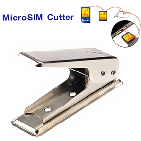 BuySKU68021 Micro SIM Card to Nano SIM Card Cutter for iPhone 5 (Silver)
