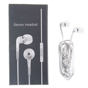 Noise Isolation In-Ear Stereo Earphone Headset with Microphone for iPhone 3G (1.1M-Length)
