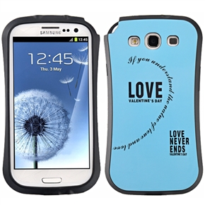 BuySKU70063 Romantic LOVE Pattern Soft TPU Protective Back Case Cover for Samsung Galaxy S III /i9300 (Blue)