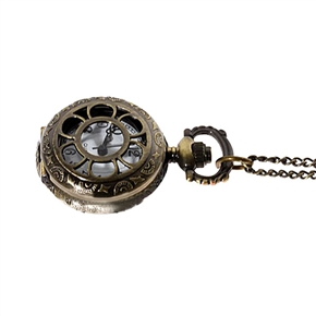 BuySKU69828 Scratch Resistant Antique Style Roman Pocket Watch With Chain Belt