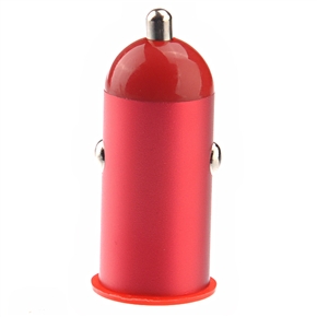 BuySKU70301 Universal Aluminum Alloy USB Car Charger Adapter for iPhone /iPad /iPod (Red)