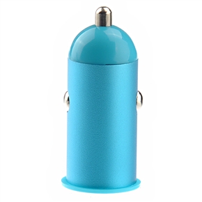 BuySKU70300 Universal Aluminum Alloy USB Car Charger Adapter for iPhone /iPad /iPod (Sky-blue)