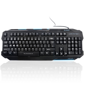 BuySKU70189 X-LSWAB X-S505 Waterproof USB Wired Super Laser Gaming Keyboard for Laptop /Notebook /Desktop PC (Black)