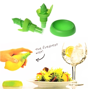 BuySKU73242 LZ-831 Creative Handheld Fruit Citrus Spray Lemon Juice Sprayer Kitchen Tools Kit (Green)