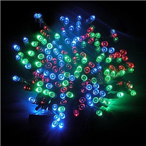 BuySKU61122 100-LED Solar Powered 2-mode RGB LED String Light Decorative Lamp for Christmas/ Wedding/ Party/ Garden