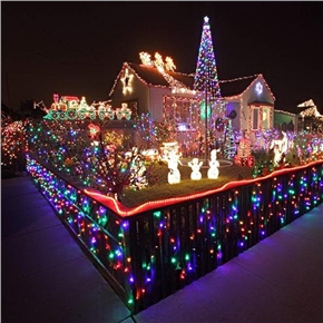 BuySKU61137 10M 220V 100-LED 8-Mode LED Optical Fiber String Lights Strap Lights for Christmas/ Wedding/ Party/ Garden (Colorful)