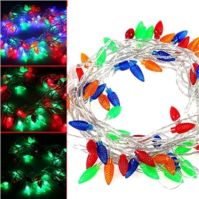 BuySKU61113 10M 220V 60-LED 8-Mode Corn Shaped Design LED String Lights for Christmas /Wedding /Parties (Colorful)