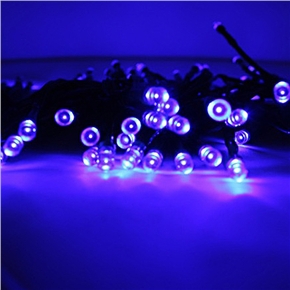 BuySKU74298 Solar Powered 2-mode 100-LED String Light LED Decorative Lamp for Christmas/ Wedding/ Party/ Garden (Blue Light)