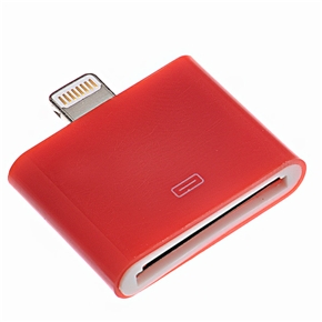 BuySKU70640 30-pin Female to 8-pin Male Adapter Converter for iPhone 5 /iPad mini /iPad 4 /iPod nano 7 /iPod touch 5 (Red)