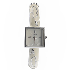 BuySKU70666 Fashion Square Dial Women's Quartz Bracelet Wrist Watch