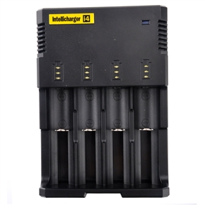 BuySKU70428 NiteCore Intellicharger i4 Micro-processor Controlled Universal Smart Battery Charger (Black)