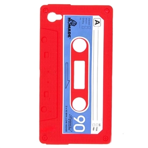 BuySKU71542 1 * Cassette Tape Style Silicone Case Back Cover for iPhone 4 (Red)
