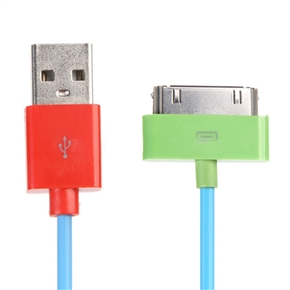 BuySKU71510 100CM USB 2.0 Charging Data Cable for iPad/ iPad 2/ iPhone/ iPod (Blue)