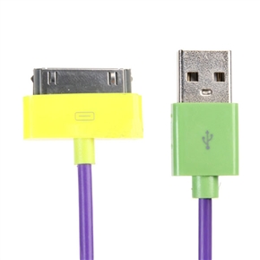 BuySKU71509 100CM USB 2.0 Charging Data Cable for iPad/ iPad 2/ iPhone/ iPod (Purple)