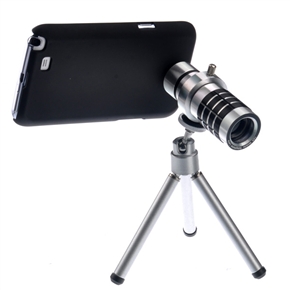 BuySKU70722 12X Zoom Mobile Telephoto Lens Kit with Tripod & Back Case for Samsung Galaxy Note II /N7100