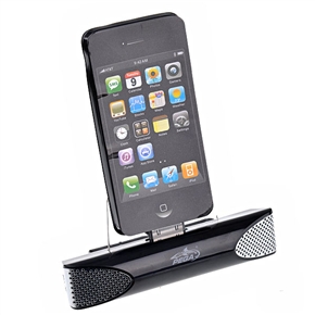 BuySKU71587 2-in-1 PEGA Charger Stand + Stereo Speaker for iPhone 3G/4G (Black)