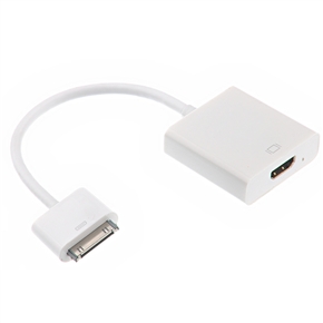 BuySKU71005 30-pin Dock Male to HDMI Female Adapter Cable for iPhone 4 /iPhone 4S /iPad /iPad 2 /The new iPad (White)
