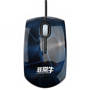BuySKU70980 3206 2-in-1 800/1200 DPI USB Wired Optical Mouse with SD/TF Card Reader (Blue)