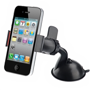 BuySKU71427 360-degree Rotating Clip-on Style Car Mount Holder Stand for iPhone /Mobile Phones /GPS /DVR /PDA /MP4 (Black)