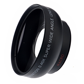 BuySKU70922 46mm 0.45X Digital High-definition Super Wide Angle Lens with Macro (Black)