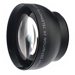 BuySKU70878 46mm 2X Digital High-definition Telephoto Lens for Camera Camcorder (Black)