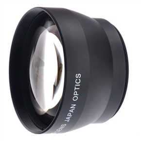 BuySKU70875 52mm 2X Digital High-definition Telephoto Lens for Camera Camcorder (Black)