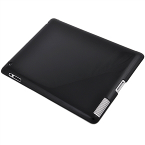 BuySKU71498 Clear Crystal Case Skin Cover for iPad2 (Black)